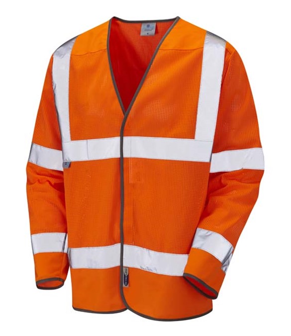 LEO WORKWEAR FREMINGTON ISO 20471 Cl 3 Coolviz Sleeved Waistcoat